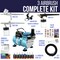 Professional Cool Runner II Dual Fan Air Compressor, 3 Airbrush System Kit with 6 Primary Opaque Colors Acrylic Paint Artist Set - How To Guide